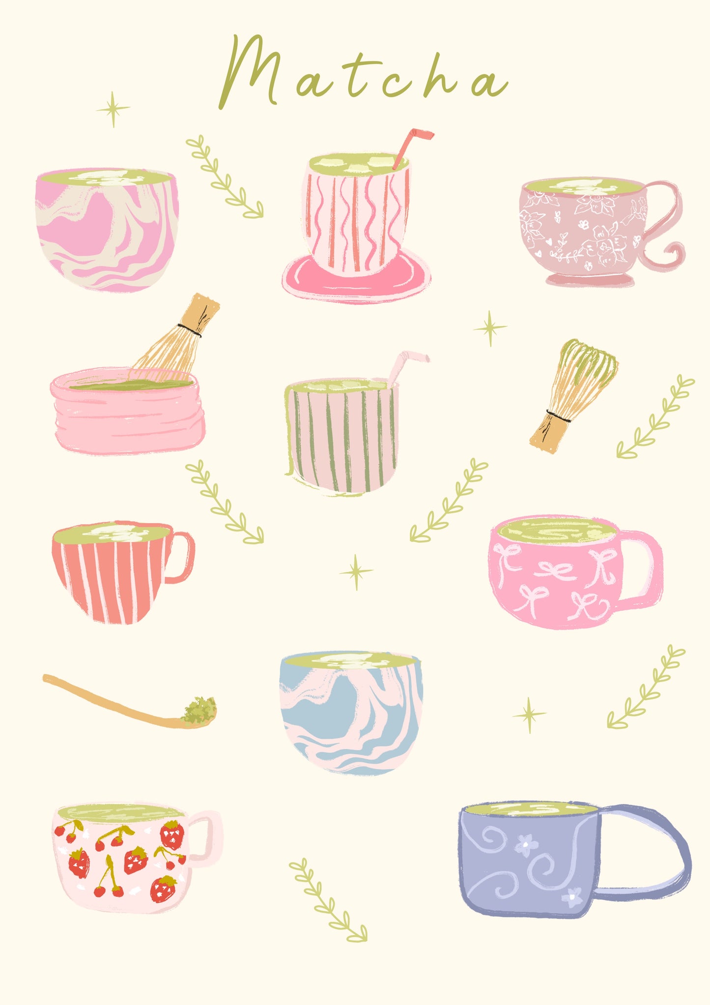 Matcha Latte print