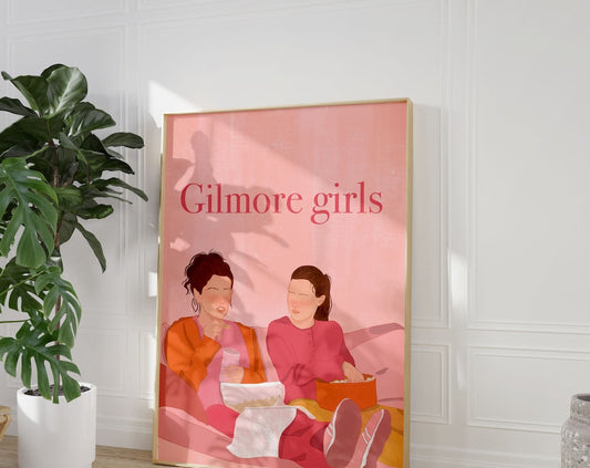 Gilmore girls tv show Illustration print