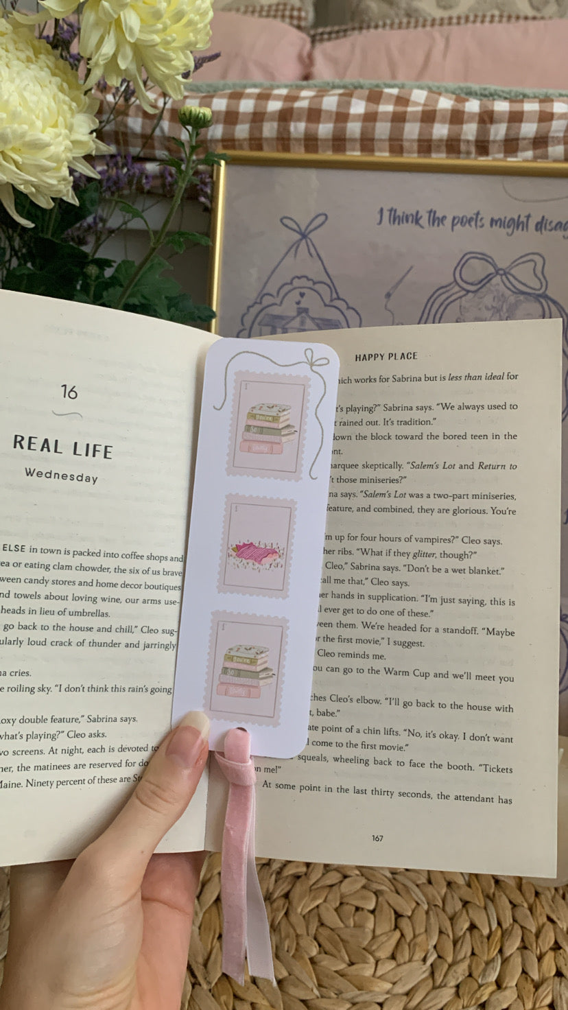 Cozy Gingham Bookmarks